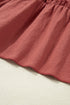 Geometric Embroidered Smocked Bodice Ruffle Strap Tiered A Line Mini Dress